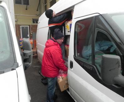 Asociaţia Firmelor Bihorene a trimis în Vrancea trei camioane cu ajutoare